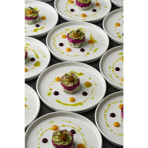 Churchill Bamboo White Walled Plate 260mm 6 Pack (DX127)