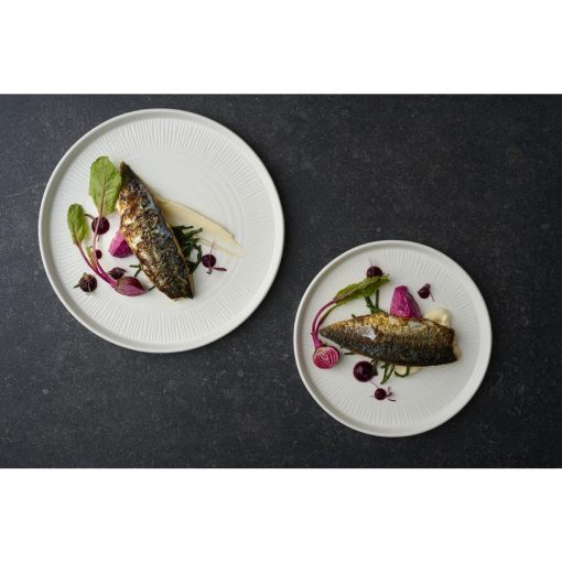 Churchill Bamboo White Walled Plate 210mm 6 Pack (DX128)