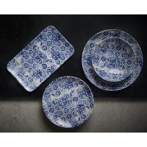 Churchill The Makers Collection Porto Blue Coupe Plate 295mm Pack of 12 (DX147)