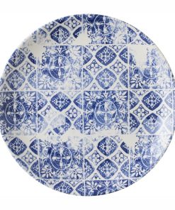Churchill The Makers Collection Porto Blue Coupe Plate 200mm Pack of 12 (DX149)