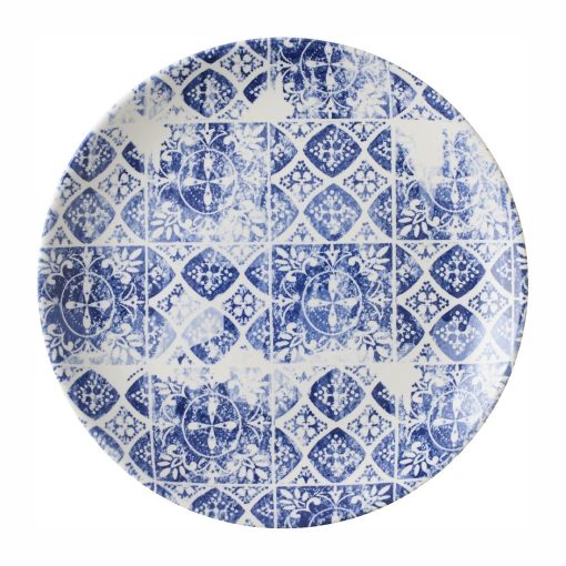 Churchill The Makers Collection Porto Blue Coupe Plate 200mm Pack of 12 (DX149)