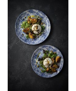 Churchill The Makers Collection Porto Blue Coupe Plate 200mm Pack of 12 (DX149)