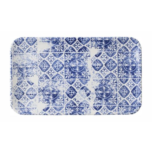 Churchill The Makers Collection Organic Rectangular Platters Porto Blue 179mm Pack of 12 (DX153)
