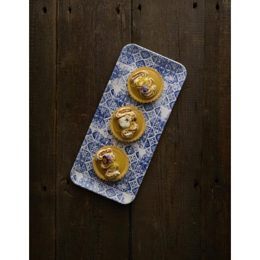 Churchill The Makers Collection Organic Rectangular Platters Porto Blue 179mm Pack of 12 (DX153)
