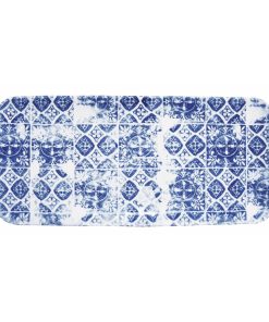 Churchill The Makers Collection Organic Rectangular Platters Porto Blue 215mm Pack of 6 (DX154)