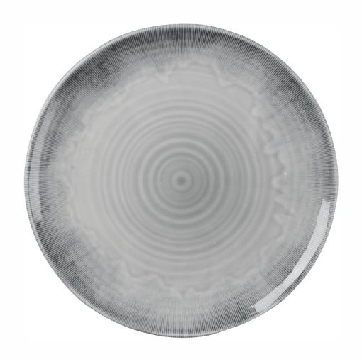 Churchill Harvest Flux Grey Organic Coupe Plate 295mm Pack of 12 (DX155)