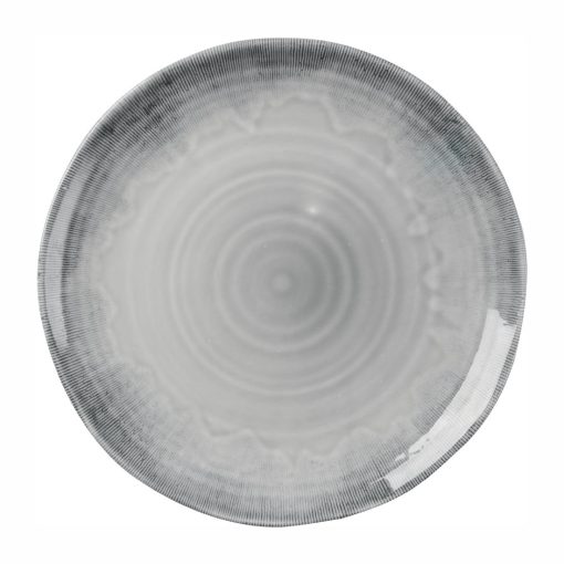 Churchill Harvest Flux Grey Organic Coupe Plate 275mm Pack of 12 (DX156)