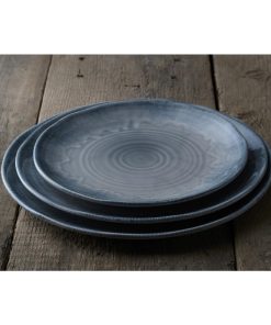 Churchill Harvest Flux Grey Organic Coupe Plate 275mm Pack of 12 (DX156)