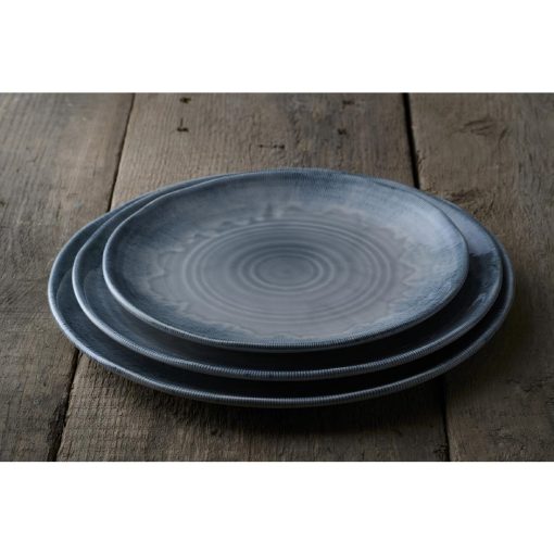 Churchill Harvest Flux Grey Organic Coupe Plate 275mm Pack of 12 (DX156)