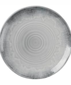 Churchill Harvest Flux Grey Organic Coupe Plate 230mm Pack of 12 (DX157)