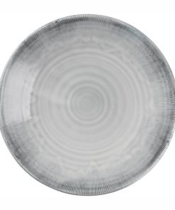 Churchill Harvest Flux Grey Organic Coupe Plate 164mm Pack of 12 (DX158)