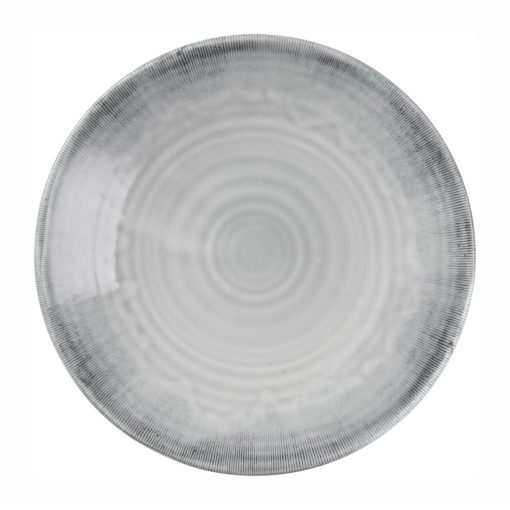 Churchill Harvest Flux Grey Organic Coupe Plate 164mm Pack of 12 (DX158)