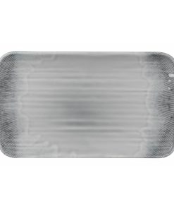 Churchill Harvest Flux Grey Organic Rectangular Platter 179mm Pack of 12 (DX162)