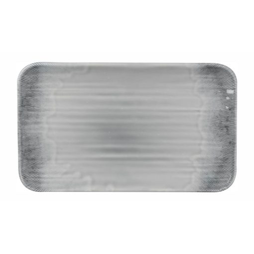 Churchill Harvest Flux Grey Organic Rectangular Platter 179mm Pack of 12 (DX162)