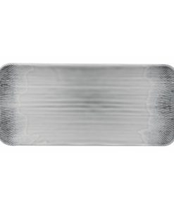 Churchill Harvest Flux Grey Organic Rectangular Platter 215mm Pack of 6 (DX163)