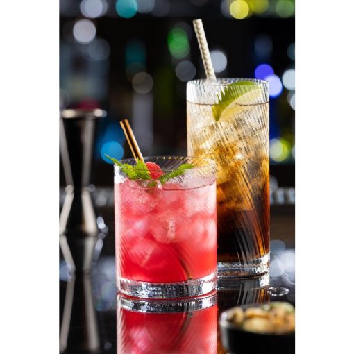 Utopia Twisted Hayworth Double Old Fashioned Glasses 325ml 6 Pack (DZ442)