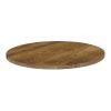 Solid Oak Natural Round Table Top 600mm (HS777)