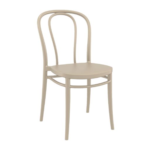 Victor Side Chair Taupe 2 Pack (HS804)