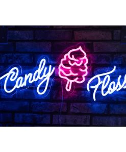 A1 Equipment Candy Floss Neon Style LED Light-up Sign A7362 (HT418)