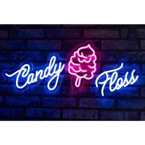 A1 Equipment Candy Floss Neon Style LED Light-up Sign A7362 (HT418)