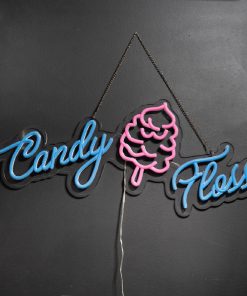 A1 Equipment Candy Floss Neon Style LED Light-up Sign A7362 (HT418)