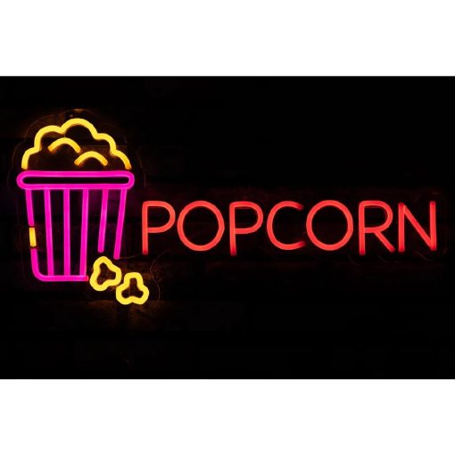 A1 Equipment Popcorn Neon Style LED Light-up Sign A7374 (HT419)