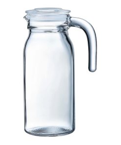 Arcoroc Spring Jugs with Glass Lid 1Ltr 6 pack (HW273)