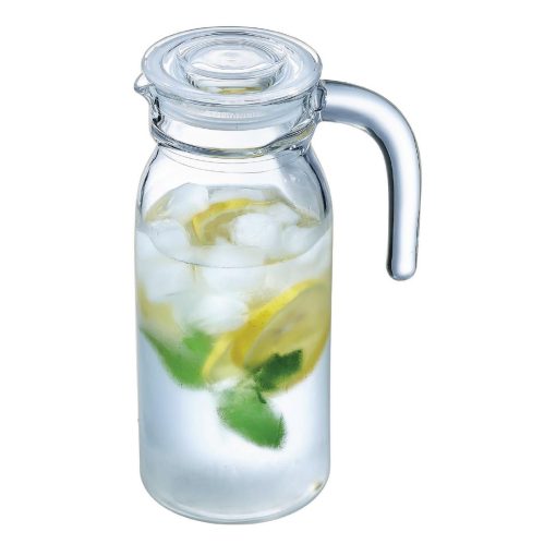 Arcoroc Spring Jugs with Glass Lid 1Ltr 6 pack (HW273)