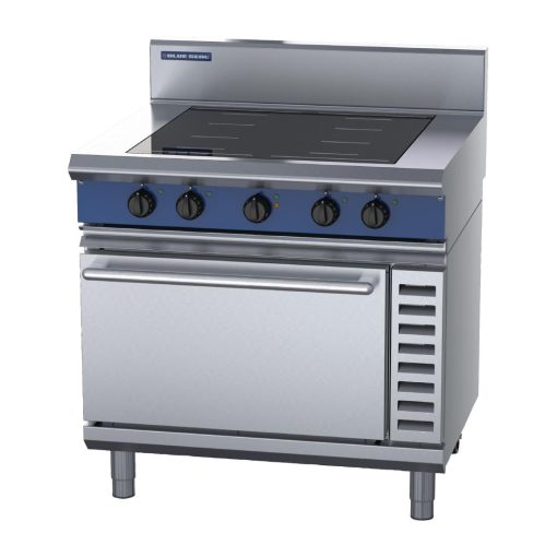 Blue Seal 900mm Induction Oven Range 4 x Full Area 5kW UKIN54F (HW606)