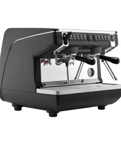 Nuova Simonelli Appia Compact 2 Group Coffee Machine with Autosteam Wand Black (HX405)