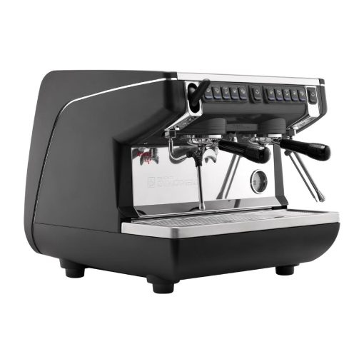 Nuova Simonelli Appia Compact 2 Group Coffee Machine with Autosteam Wand Black (HX405)