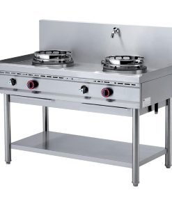 Diamond Freestanding Gas Double Wok Burner with Cold Water Tap WGL2-13 (HY198)