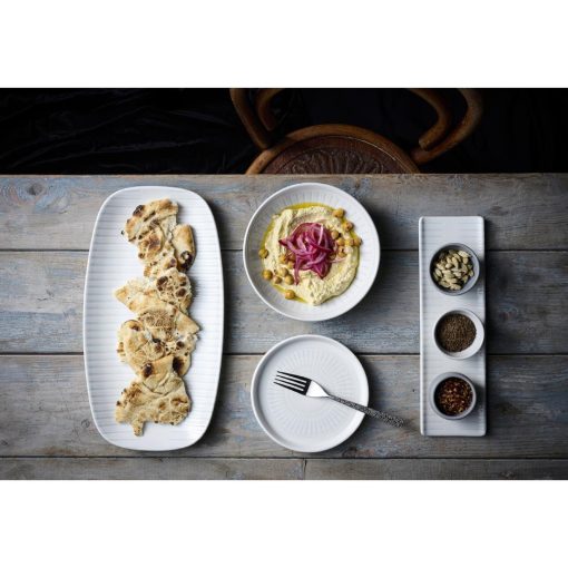 Churchill Era Grey Chefs Oblong Plates 350x187mm 6 Pack (HY910)