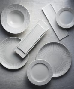 Churchill Era Grey Profile Plates 165mm Pack of 12 (HY922)