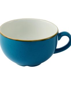 Churchill Stonecast Java Blue Cafe Cappuccino Cups 355ml Pack of 12 (HY933)