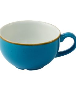 Churchill Stonecast Java Blue Cafe Cappuccino Cups 236ml Pack of 12 (HY934)