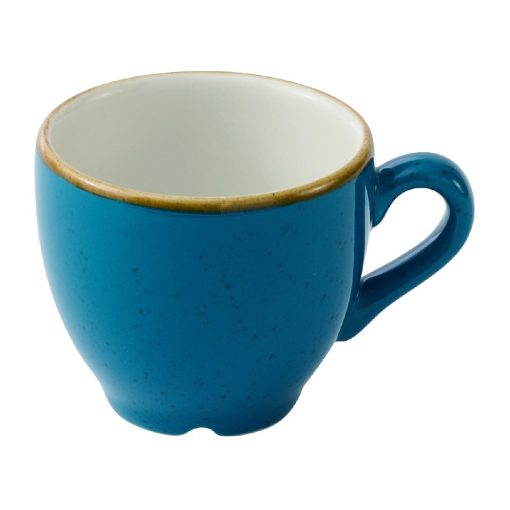 Churchill Stonecast Java Blue Cafe Espresso Cups 103ml Pack of 12 (HY935)