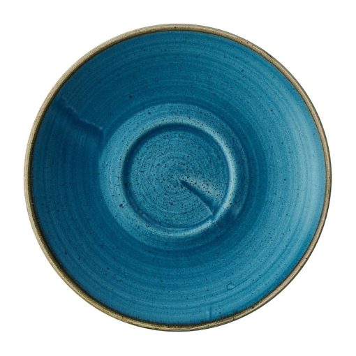 Churchill Stonecast Java Blue Cafe Cappuccino Saucers 158mm Pack of 12 (HY936)