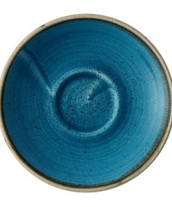 Churchill Stonecast Java Blue Cafe Espresso Saucers 115mm Pack of 12 (HY937)