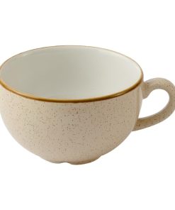 Churchill Stonecast Nutmeg Cream Cafe Cappuccino Cups 355ml Pack of 12 (HY943)