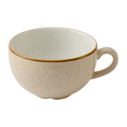 Churchill Stonecast Nutmeg Cream Cafe Cappuccino Cups 355ml Pack of 12 (HY943)