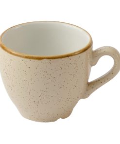 Churchill Stonecast Nutmeg Cream Cafe Espresso Cups 103ml 12 Pack (HY945)