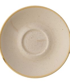 Churchill Stonecast Nutmeg Cream Cafe Cappuccino Saucers 158mm Pack of 12 (HY946)