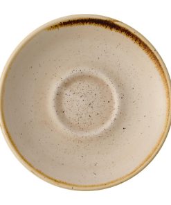 Churchill Stonecast Nutmeg Cream Cafe Espresso Saucers 115mm Pack of 12 (HY947)