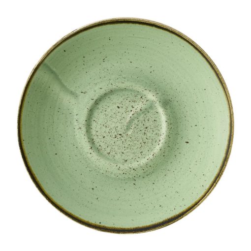Churchill Stonecast Sage Green Cafe Cappuccino Saucers 158mm Pack of 12 (HY956)
