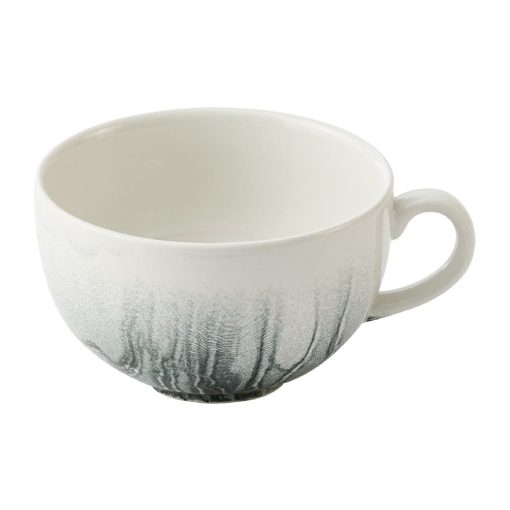 Churchill China Tide Black Cafe Cappuccino Cups 355ml 12 Pack (HY963)