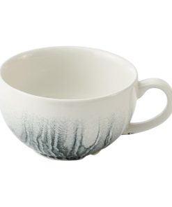Churchill China Tide Black Cafe Cappuccino Cups 236ml 12 Pack (HY964)