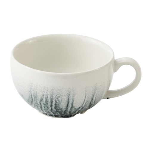 Churchill China Tide Black Cafe Cappuccino Cups 236ml 12 Pack (HY964)