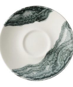Churchill China Tide Black Espresso Saucers 115mm Pack of 12 (HY967)