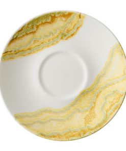 Churchill China Tide Gold Cappuccino Saucers 158mm Pack of 12 (HY971)